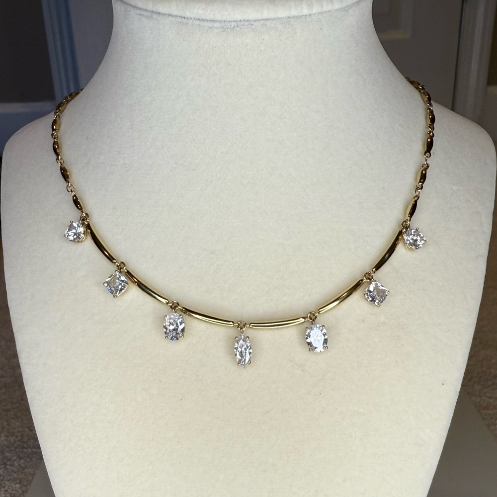 Broadway Gold Necklace with Pendants